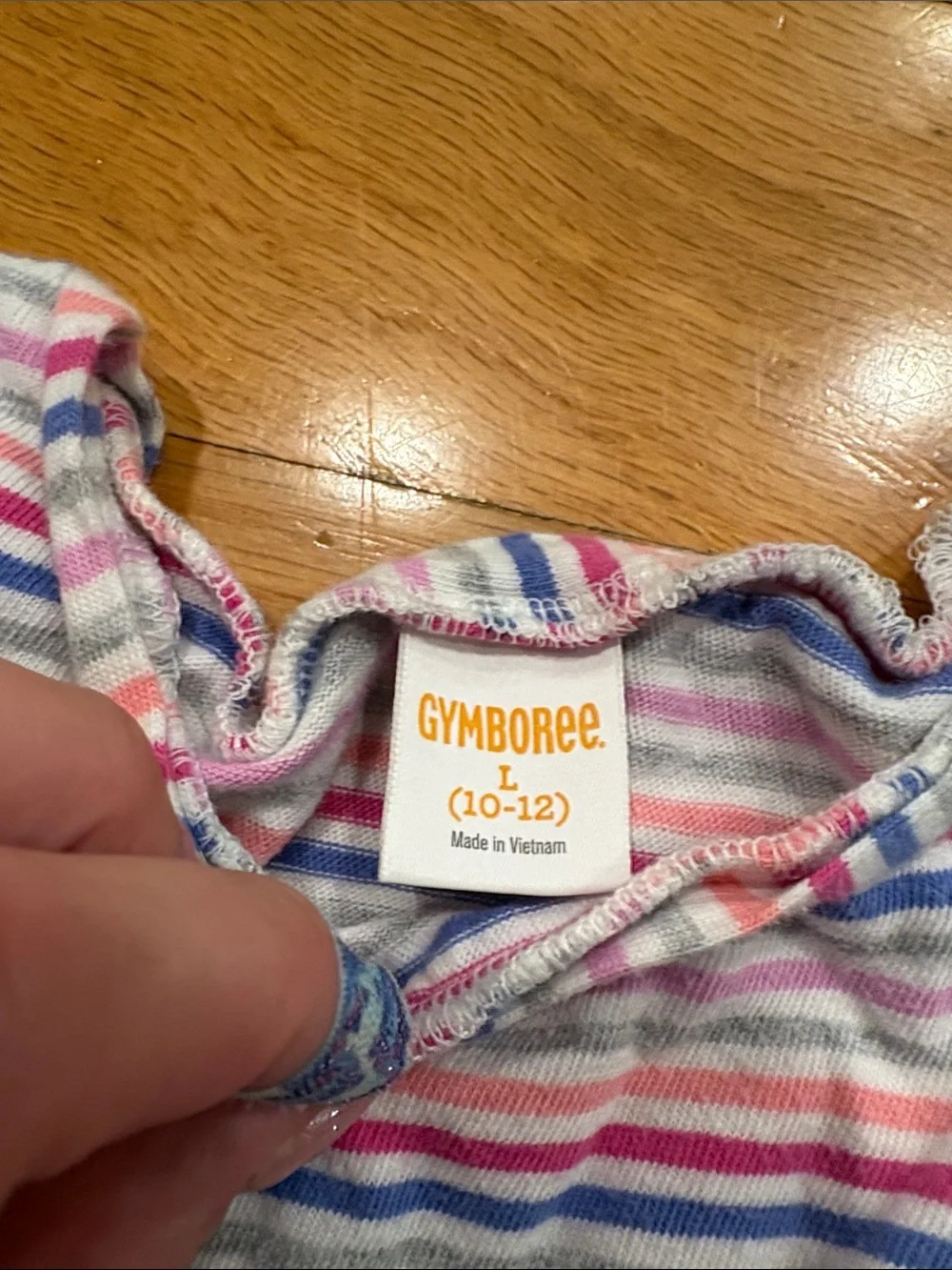 Gymboree Striped Cotton Dress in Pink, Blue, Green